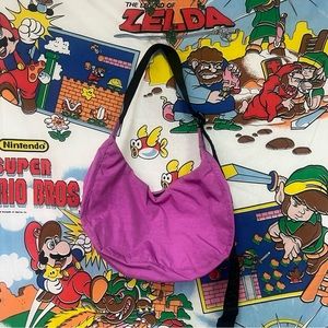 BAGGU Medium Crescent Extra Pink Crossbody Bag